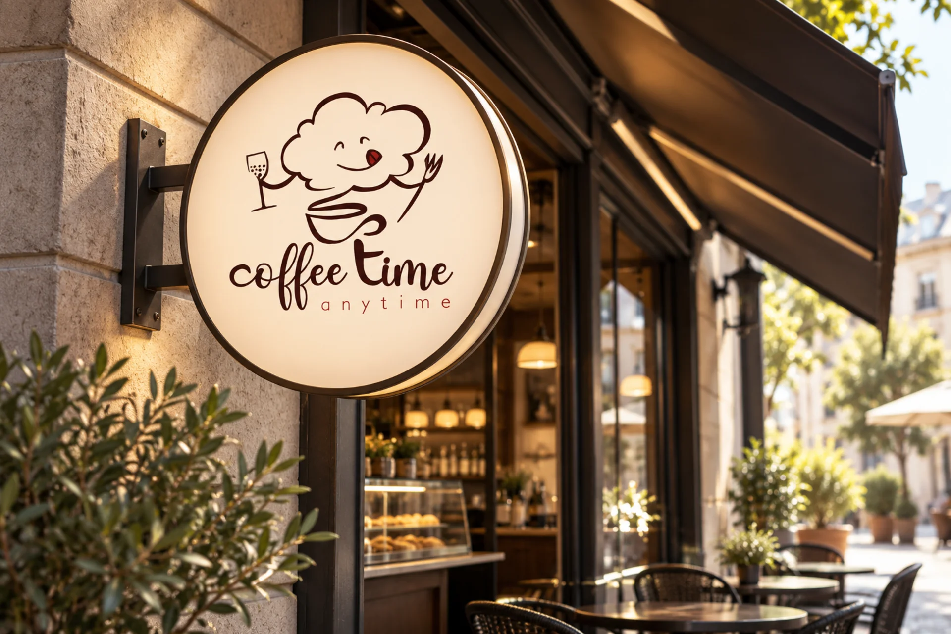 insegna logo coffee time andrea marzii