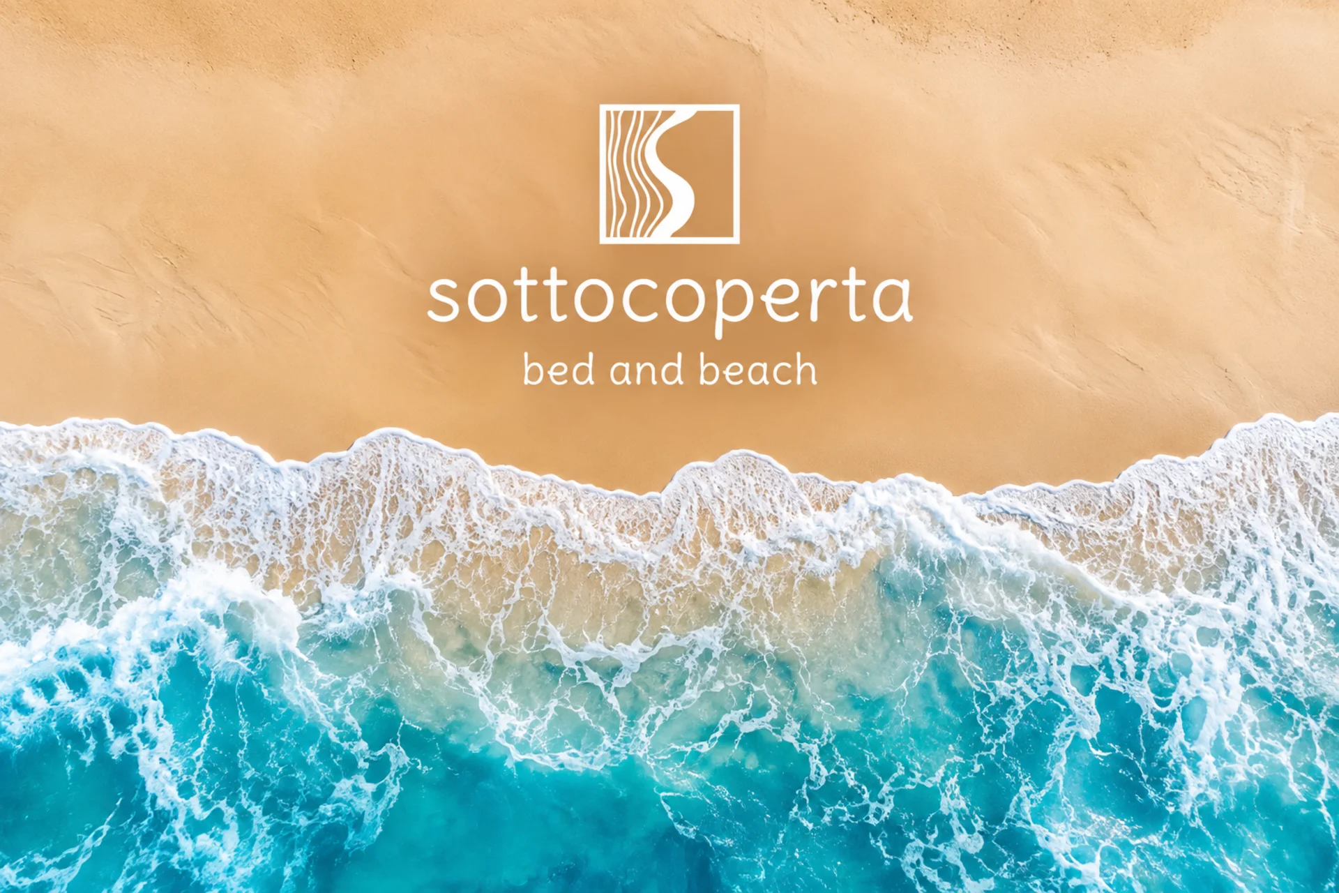 Logo Sottocoperta sulla Spiaggia andrea marzii design