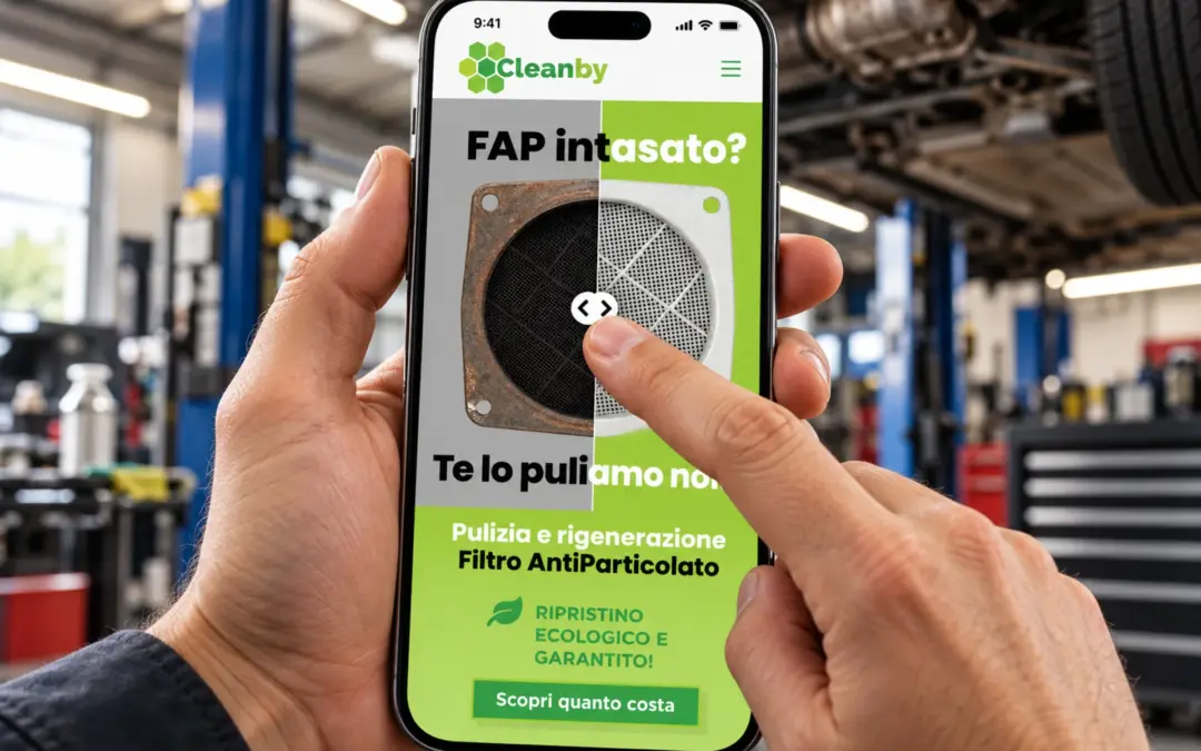 Landing page interattiva per Cleanby a Sassuolo